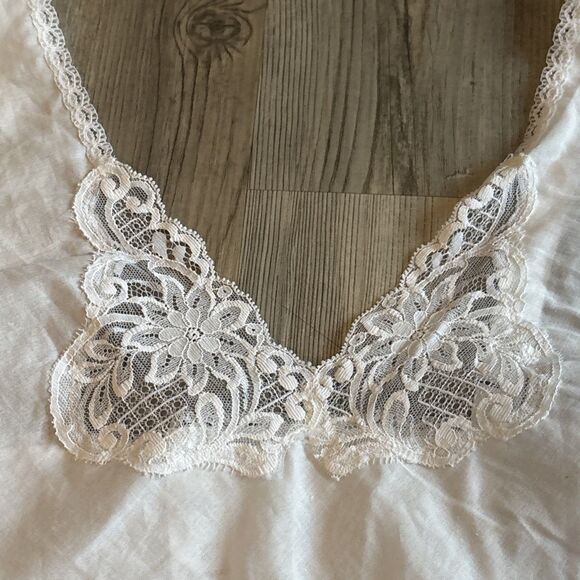 NWT Vintage Wonder Maid Cotton Lace Trim Cami Made In uSA Size 40 - Picture 6 of 12